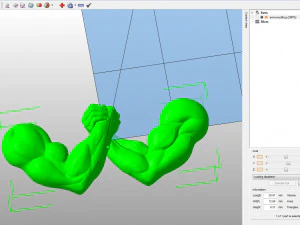 Армрестлинг: две металлические руки держат каждую 3D-модель. 3D Принт Модель