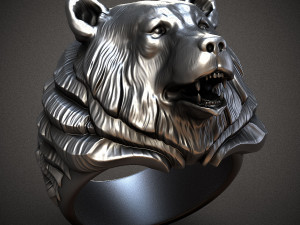 Bear ring 3D print model 3D Print Model
