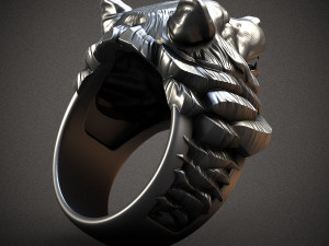 Bear ring 3D print model 3D Baskı Modeli