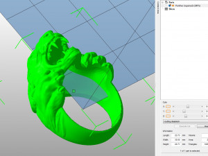 Panther ring 3D print model 3D प्रिंट मॉडल