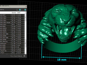 Panther ring 3D print model 3D प्रिंट मॉडल