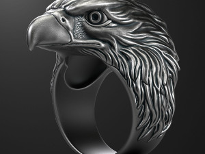 Eagle ring 3D print model 3D print model Modelo de Impressão 3D