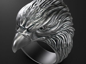 Eagle ring 3D print model 3D print model Modelo de Impressão 3D