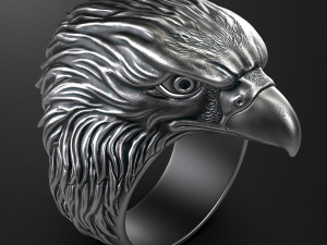 Eagle ring 3D print model 3D print model Modelo de Impressão 3D