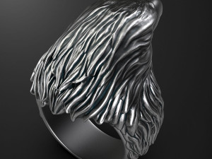 Eagle ring 3D print model 3D print model Modelo de Impressão 3D