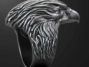 Eagle ring 3D print model 3D print model Modelo de Impressão 3D