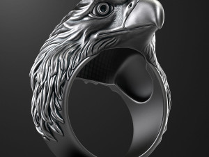 Eagle ring 3D print model 3D print model Modelo de Impressão 3D
