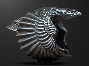 Eagle Ring 3D print model 3Dプリントモデル