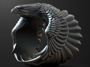 Eagle Ring 3D print model 3D Print Model