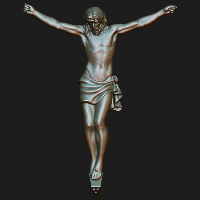 Jesus Christ 3D print model 3D print model 3D Принт Модель .c4d .max .obj .3ds .fbx .stl .blend 