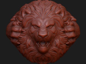 Lion ring 3D print model 3Dプリントモデル