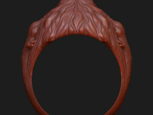 Lion ring 3D print model 3D Print Model