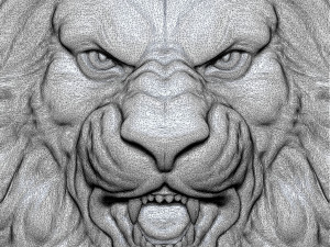 Lion ring 3D print model 3Dプリントモデル