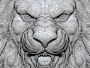 Lion ring 3D print model 3D Print Model