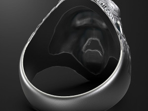 Ring head of a gorilla 3D print model 3D-Druckmodell