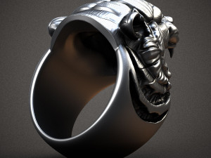 Ring head of a tiger 3D print model 3D Принт Модель