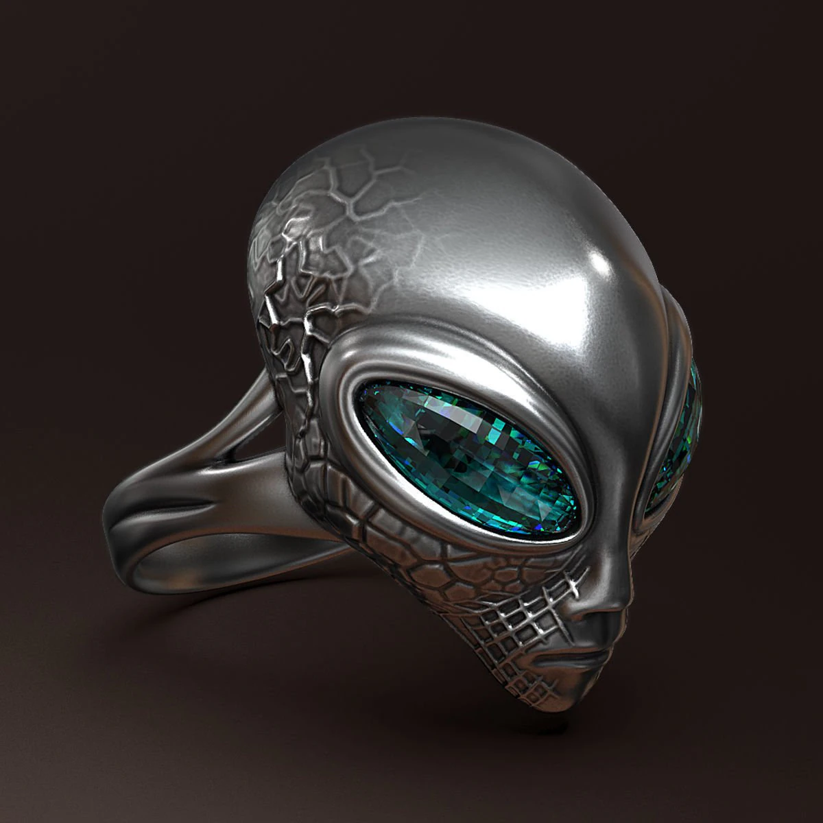 Alien ring 3D print model 3D Print Model .c4d .max .obj .3ds .fbx .stl .blend 