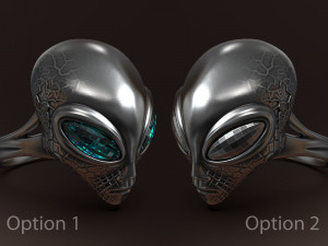 Alien ring 3D print model 3D प्रिंट मॉडल