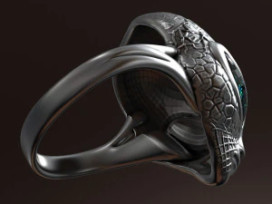 Alien ring 3D print model 3D Print Model