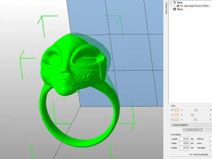 Alien ring 3D print model 3D Print Model