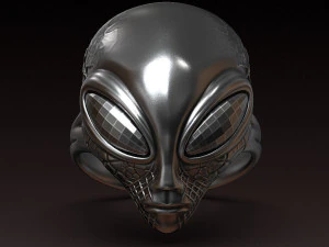 Alien ring 3D print model 3D Print Model