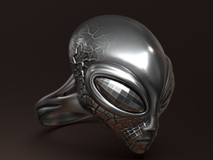Alien ring 3D print model 3D प्रिंट मॉडल