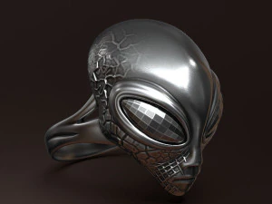 Alien ring 3D print model 3D Print Model
