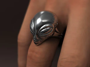 Alien ring 3D print model 3D Print Model