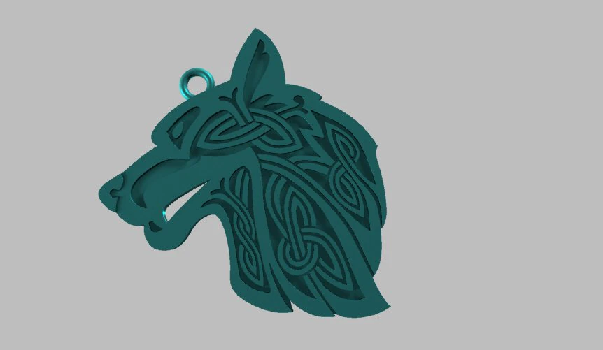 celtic wolf 3D Model .c4d .max .obj .3ds .fbx .stl .blend