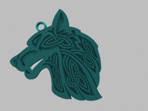 celtic wolf 3D Model