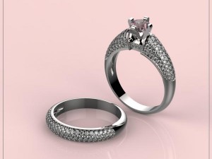 3d jewelry design ring file format stl model Modelo de impresión 3D