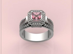 3d jewelry design ring file format stl model Model Cetak 3D
