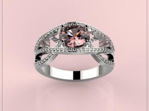 3d jewelry design ring file format stl model Model Cetak 3D