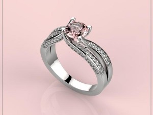 3d jewelry design ring file format stl model 3D Print Model