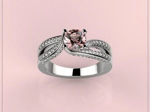 3d jewelry design ring file format stl model 3D Print Model