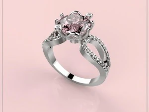 3D-дизайн ювелірного дизайну кільця у форматі stl-моделі 3D Принт Модель