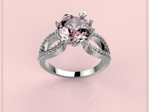 3d jewelry design ring file format stl model 3D Baskı Modeli