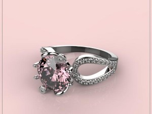 3d jewelry design ring file format stl model 3D Baskı Modeli