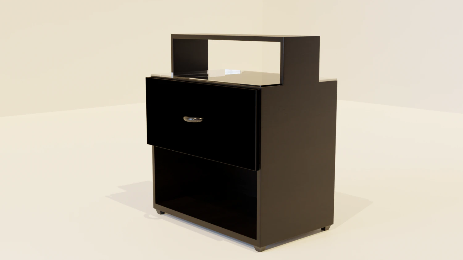 Nightstand 3D Model .c4d .max .obj .3ds .fbx .stl .blend 