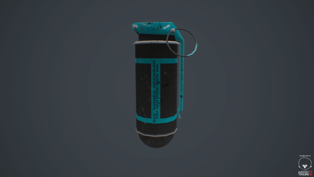 grenade 3D Model .c4d .max .obj .3ds .fbx .stl .blend 