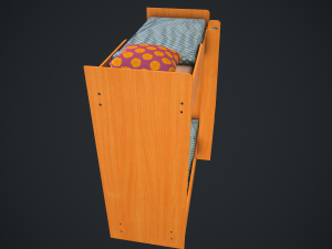 bed children Modello 3D