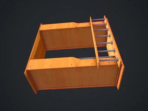 침대 어린이 3D 모델