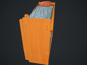 침대 어린이 3D 모델