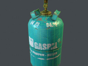 gas bottle Model 3D