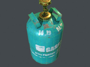 gas bottle Model 3D