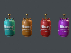 gas bottle Model 3D