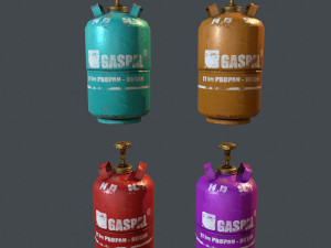gas bottle Model 3D