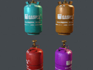 gas bottle Model 3D