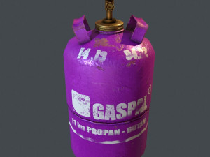 gas bottle Model 3D