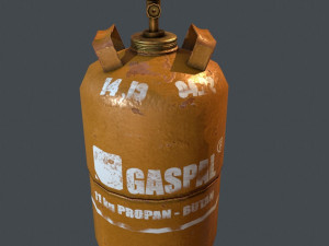gas bottle Model 3D